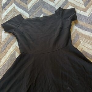 Hi-low black dress